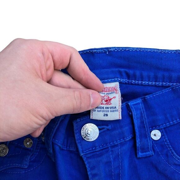 True Religion Jeans Size 26 SERENA Blue - Picture 6 of 7